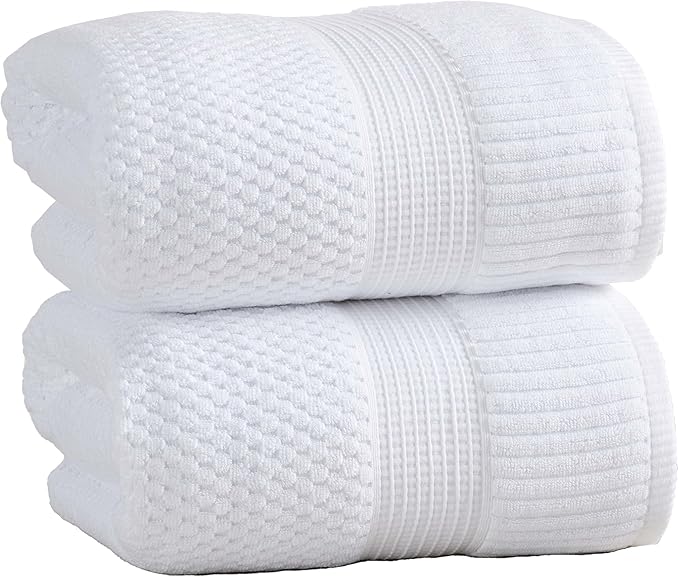 NY Loft 100% Cotton 2 Pack Bath Sheet Towel Set | Absorbent Quick-Dry Oversize