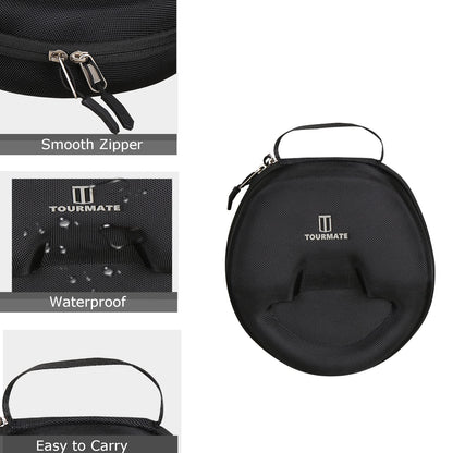 Hard Travel Case for Logitech Zone Vibe 100/125 Wireless Ear Headphones, Protective Carrying Storage Case - Tourmate（only case）