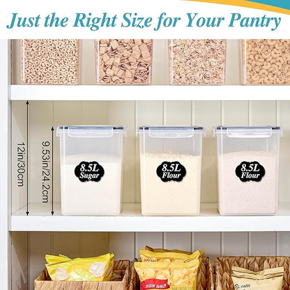Vtopmart 8.5L 2 Pack Extra Large Flour Sugar Storage Containers