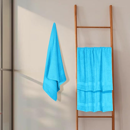 GLAMBURG Premium Cotton 4 Pack Bath Towel Set