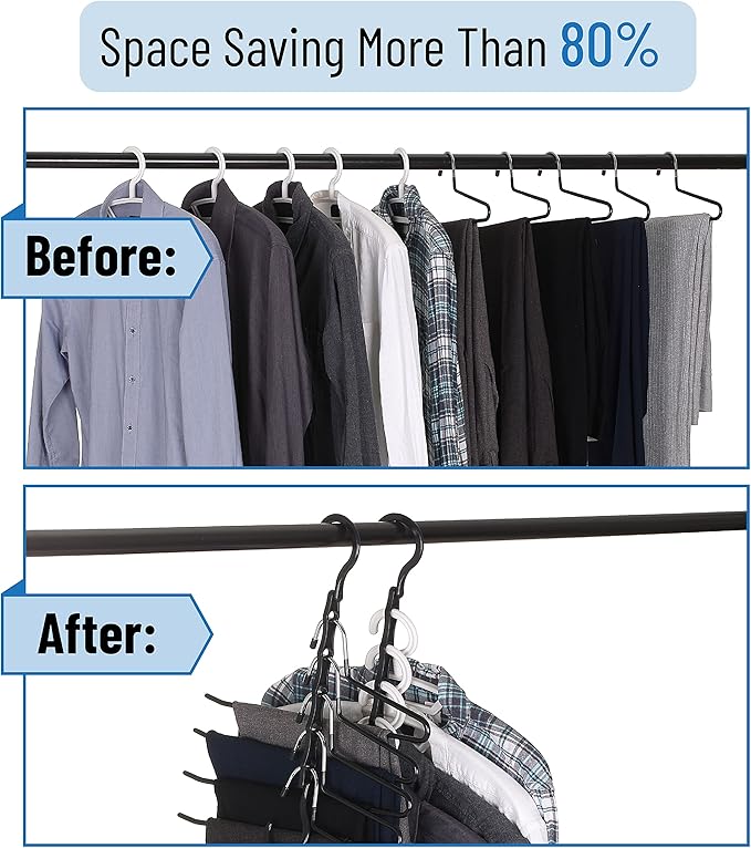 Mr. Pen- Space Saving Hangers, 8 Pack, Clothes Organizers, Shirt Hangers