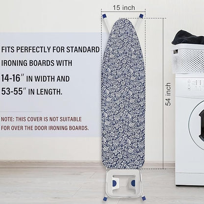Ironing Board Cover and Pad 15x54 Inch Standard Ironing Board Cover