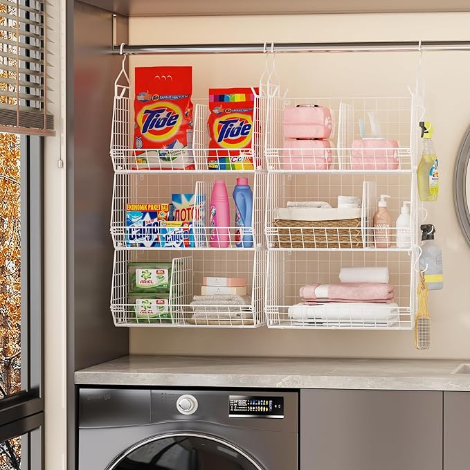 6 Tier Extra Large Hanging Closet Organizer, Closet Storage Hanging