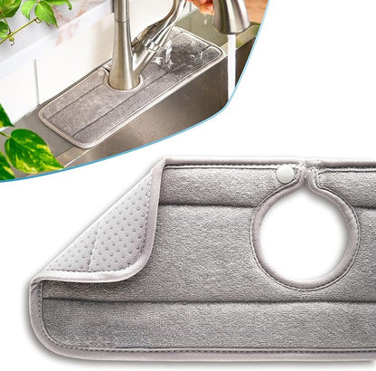 Ternal Original SINKMAT 15in Faucet Splash Guard Extra Long Microfiber Sink