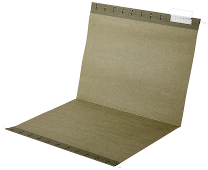 Amazon Basics Hanging Organizer File Folders for Efficient Filing, Sturdy, Adjustable Tabs, Letter Size, Pack of 25, Green