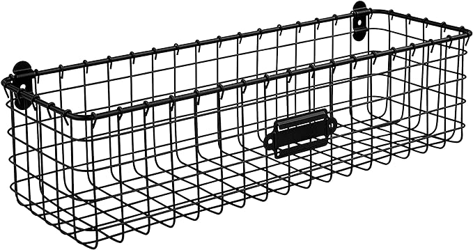 Spectrum Wall Mounted Wire Basket