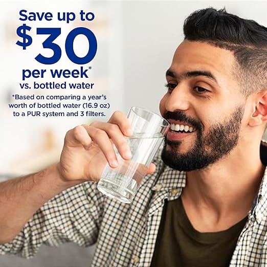 PUR Plus Vertical Faucet-Mount Water Filtration System, Lead-Reducing Filter