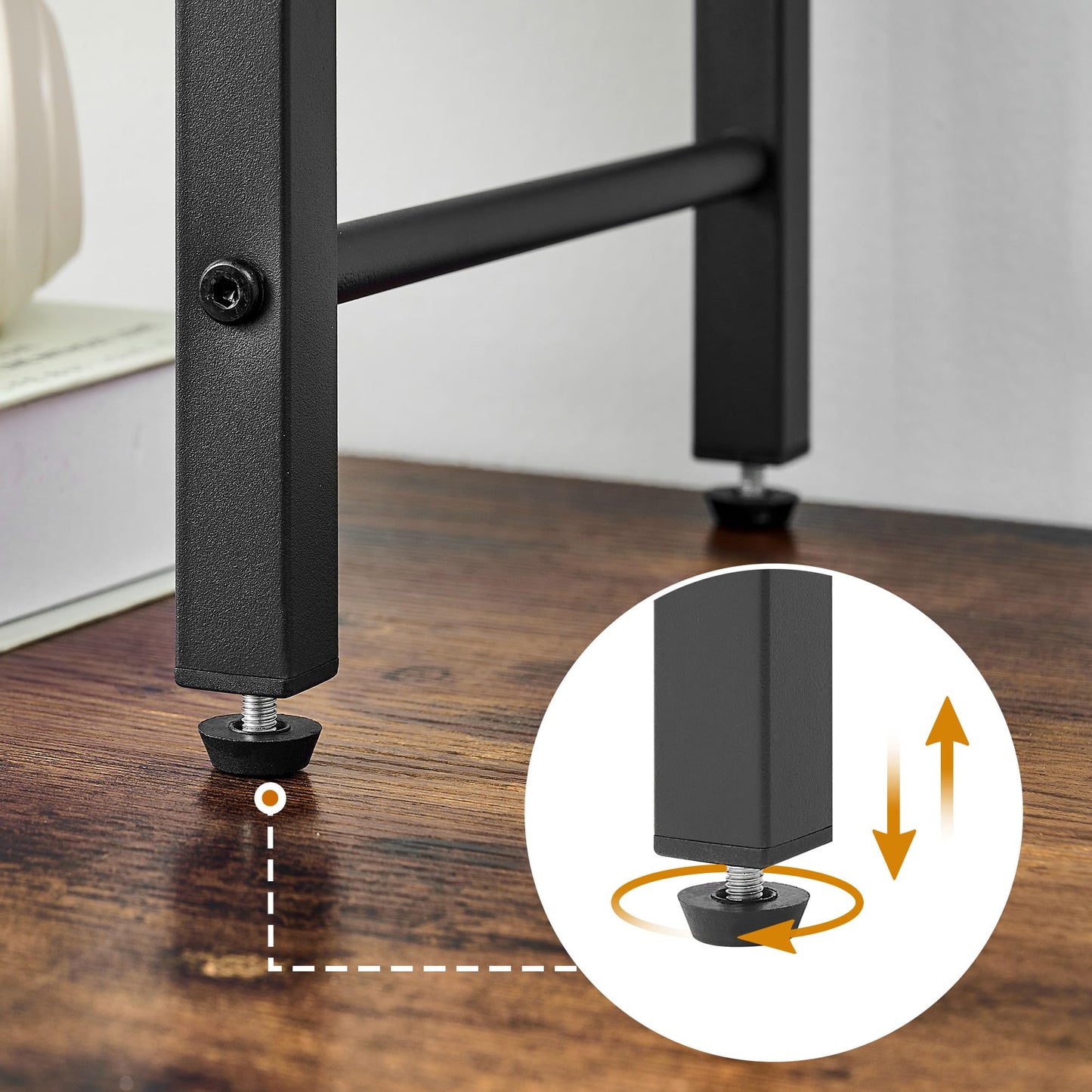 Gewudraw Printer Stand-Desktop Shelf Storage Organizer for Printers,Small End Table, Book Shelf and Wooden Desk Shelf for Home Office