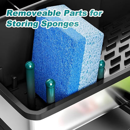 Ewaiira Stainless Steel Sink Caddy, Sponge Holder