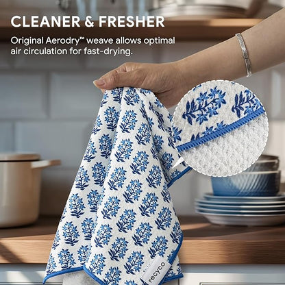 RECYCO Waffle Kitchen Towel Set of 2