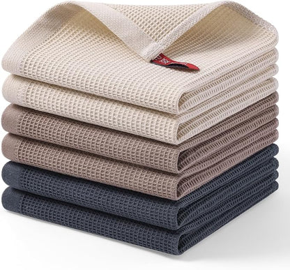 Homaxy 100% Cotton Waffle Weave Dish Cloths