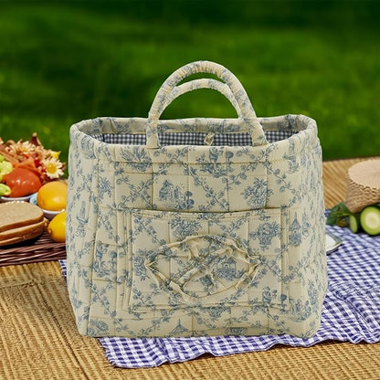 Quilted Fabric Storage Basket