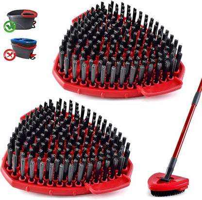 Scrubber Mop Head for Ocedar, Upgrade Scrub Brush for Ocedar, Spin Mop Scrub