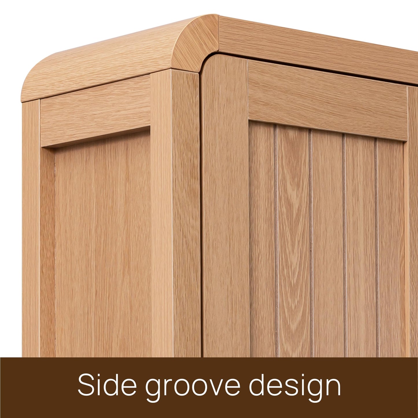 Amellix Wall Mounted Bathroom Storage Cabinet with Adjustable Shelf, Wooden Medicine Cabinet Over The Toilet Organizer for Space Saving, Modern Farmhouse Style, Natural Oak
