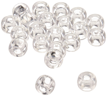Darice Crystal Pony Beads – Great Craft Projects for All Ages – Bead Jewelry, Ornaments, Key Chains, Hair Beading – Round Plastic Bead With Center Hole, 9mm Diameter, 720 Beads Per Bag