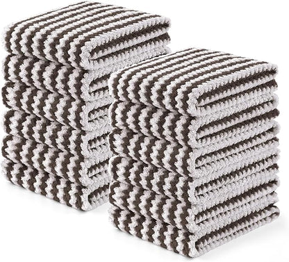 Homaxy Kitchen Towels, Ultra Soft and Absorbent Dish Towels, Reusable Fast