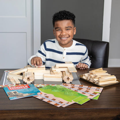 MindWare KEVA Models Vehicles - 154 Wooden Building Planks & Step-by-Step Instructions to Build Iconic Vehicles