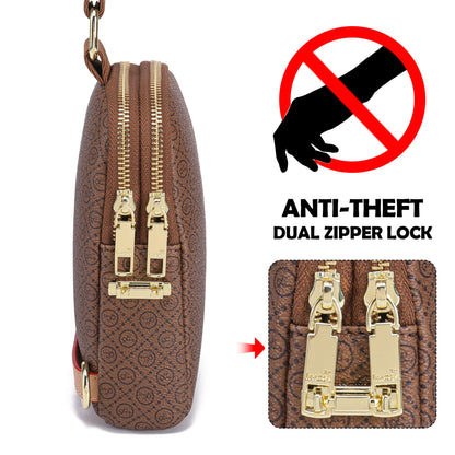 INICAT Anti Theft Crossbody Bags for Women Travel Small Sling Bags Cross Body Bag Purses for Woman