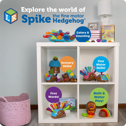 Learning Resources Spike The Fine Motor Hedgehog - Toddler Montessori Toys, Stacking Shape, Gifts For Boys And Girls, Sorting And Matching Skill Activities, Educational Games, Kindergarten