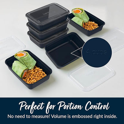 Bentgo Prep - 20-Piece 1-Compartment Reusable Meal Prep Containers