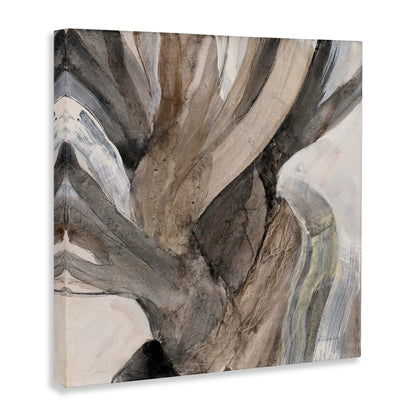 Stupell Industries Twisted Driftwood Abstract Tree Bark Brown Neutral, Design by Albena Hristova Canvas Wall Art, 30x30