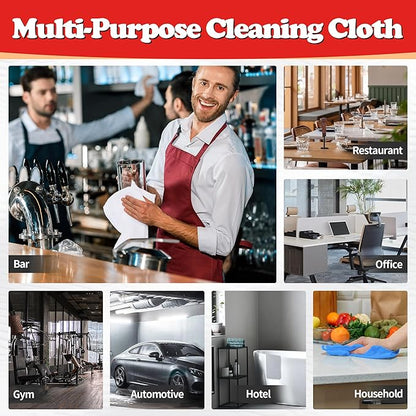 FIXSMITH Shop Towels, Microfiber Cleaning Cloth Bulk, 24 Pack Microfiber Towels