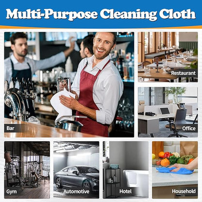FIXSMITH Microfiber Cleaning Cloth, Shop Towels Bulk, Microfiber Towels