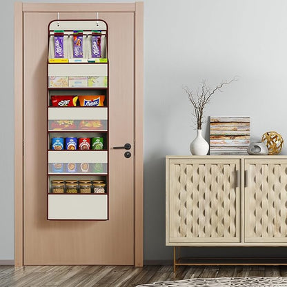 Univivi 5-Shelf Fabric Door Storage Over Door Hanging Organizer