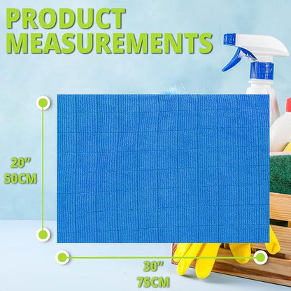 HELOMOR 3 Extra Large Microfiber Cleaning Cloths, Reusable Multi-Purpose
