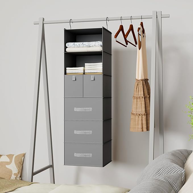 6-Shelves Hanging Closet Organizer