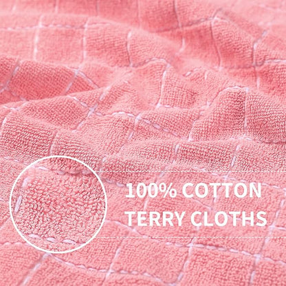 Homaxy 100% Cotton Terry Kitchen Towels, Checkered Designed, Soft and Super