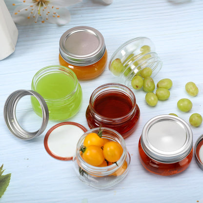 Mason Jars 4oz - 24Pack Glass Jars with Leak Proof & Food Grade Canning Jars for Spices, Dry Food Storage & DIY Crafts, Perfect for Home Cooks, Meal Prep, and Crafting Enthusiasts
