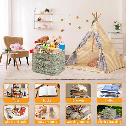 Quilted Fabric Storage Baskets