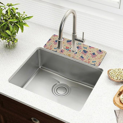 Kitchen Sink Splash Guard 1 PC 14.7 Inch Sink Faucet Mat Splash Guard