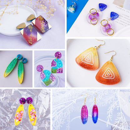 LET'S RESIN Resin Earring Mold, 171 Pcs Resin Jewelry Molds Making Kit with 11 Pack Variety Shape Silicone Molds, Earring Molds for Epoxy Pendant, Earrings, Necklace, Keychains