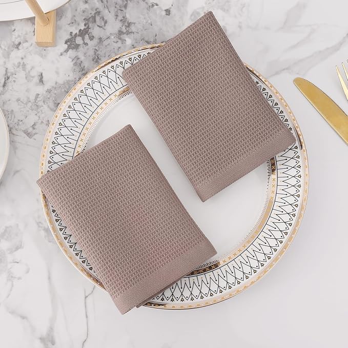 Homaxy 100% Cotton Waffle Weave Kitchen Towels