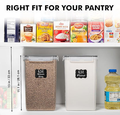 WHITE FEATHER SUPPLIES 2 PC Large Food Storage Containers