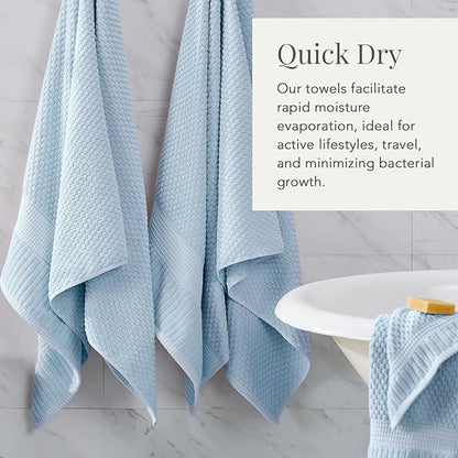NY Loft 2 Pack Bath Sheet Towel Set | 100% Cotton | Absorbent Quick-Dry
