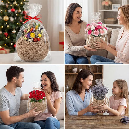 3 Pcs Larger Boho Wall Hanging Fruit Baskets