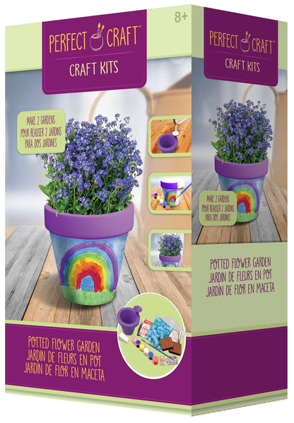 Perfect Craft Award Winning 3.25" Flower Pot Cast & Paint Kit with Perfect Cast Casting Material and Reusable Mold