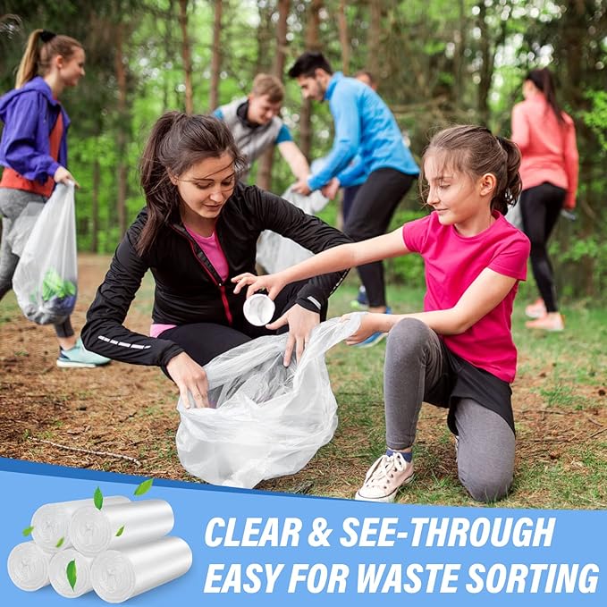 Small Trash Bags, Magesh 1.2 Gallon Trash Bags/Garbage Bags, Strong Wastebasket