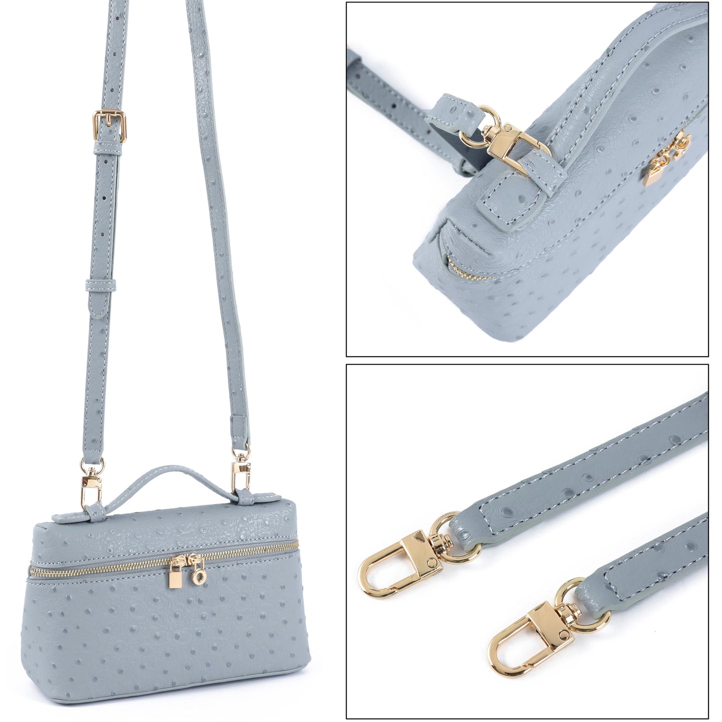 Rejolly Crossbody Bag for Women Small Pouch Top-Handle Leather Bag Designer Shoulder Handbag Quiet Luxury Trendy Purse