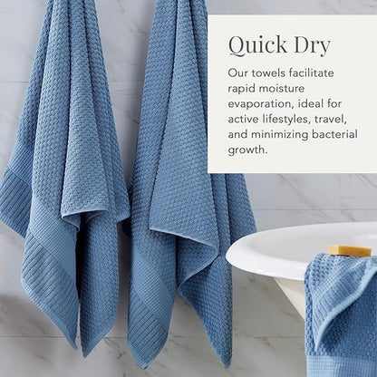 NY Loft 100% Cotton 2 Pack Bath Sheet Towel Set | Absorbent Quick-Dry Oversize