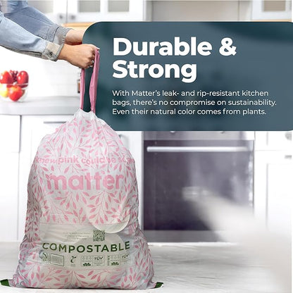 Matter Compostable Variety Pack 3 Gallon and 13 Gallon Kitchen Trash Bags