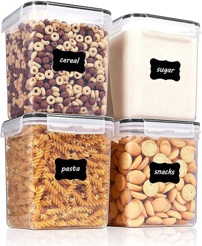 Vtopmart Food Storage Containers 2.5L / 84.5oz, 4 Pieces BPA Free Plastic