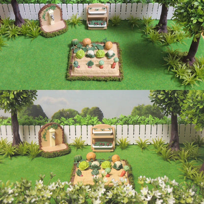 Yetaha 50pcs Green Shrubs Bush Model, Aritificial Plants, Railway Wargame Park Diorama Scenery HO 3.5cm, Architecture Model Railroad Scenery