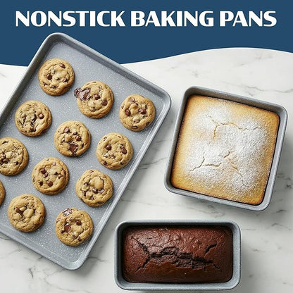 Granitestone Ceraluxe 20 Pc Ceramic Cookware Set Nonstick, Complete Pots and Pans Set Non Stick for Kitchen with Bakeware, Utensils & Steamer, Non Toxic Made Without PFOA PFOS, Oven & Dishwasher Safe