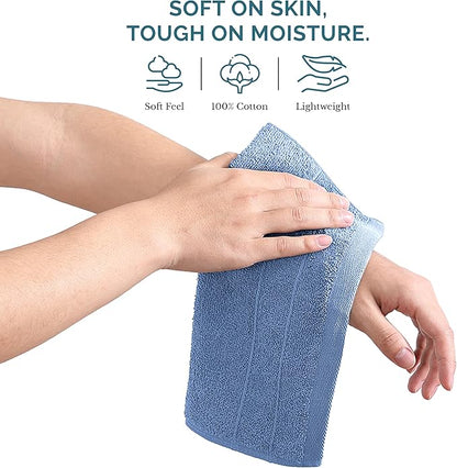 Casa Platino Blue Wash Cloths