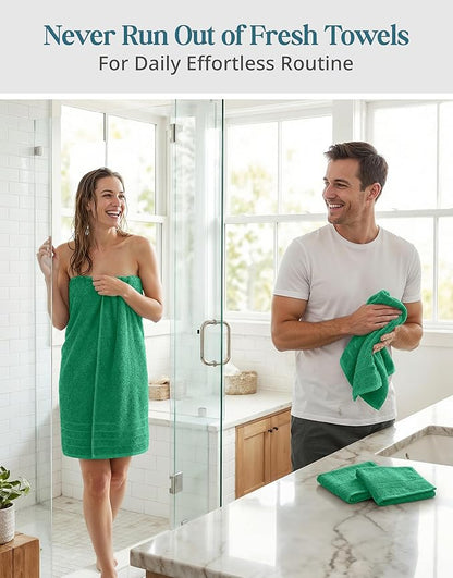 Casa Platino 100% Mercerized Cotton Bathroom Towel Set