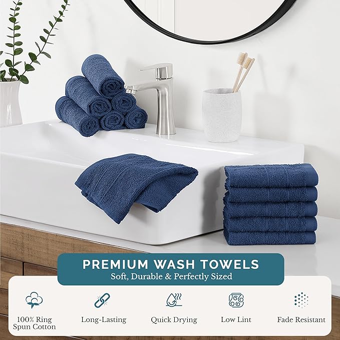 Casa Platino Cotton Washcloths